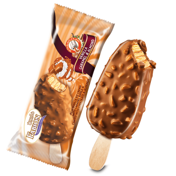 Fabion Vanilla Caramel & Almond Premium Stick Ice Cream
