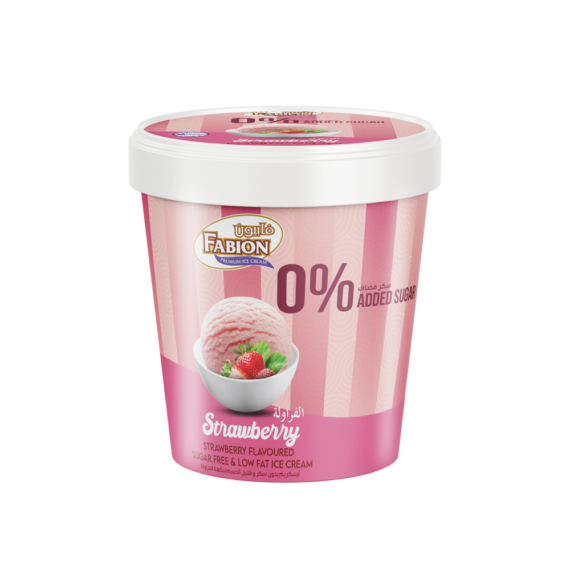 Fabion Strawberry Sugar Free & Low Fat Tall Cup